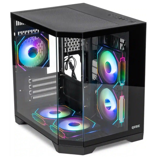 Корпус Qube CRYSTAL_GBNU3 Black - зображення 3