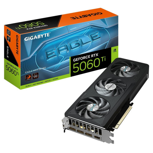 Відеокарта GeForce RTX 5060 Ti 16 GDDR7 Gigabyte EAGLE MAX OC (GV-N506TEAGLEMAX OC-16GD) - зображення 1