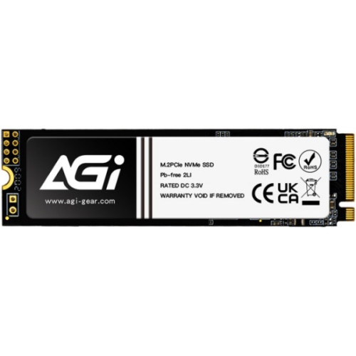 Накопичувач SSD NVMe M.2 512GB AGI AI298 (AGI512GIMAI298-CB) - зображення 1