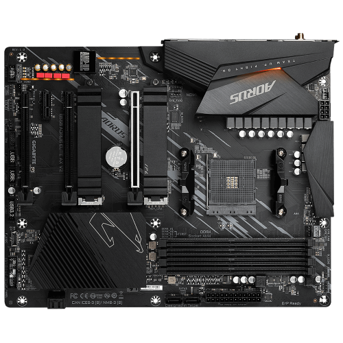 Мат. плата AM4 Gigabyte B550 AORUS ELITE AX - зображення 2