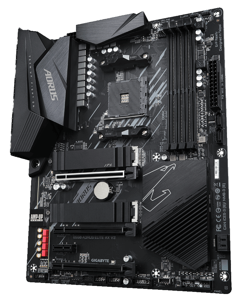 Мат. плата AM4 Gigabyte B550 AORUS ELITE AX - зображення 3