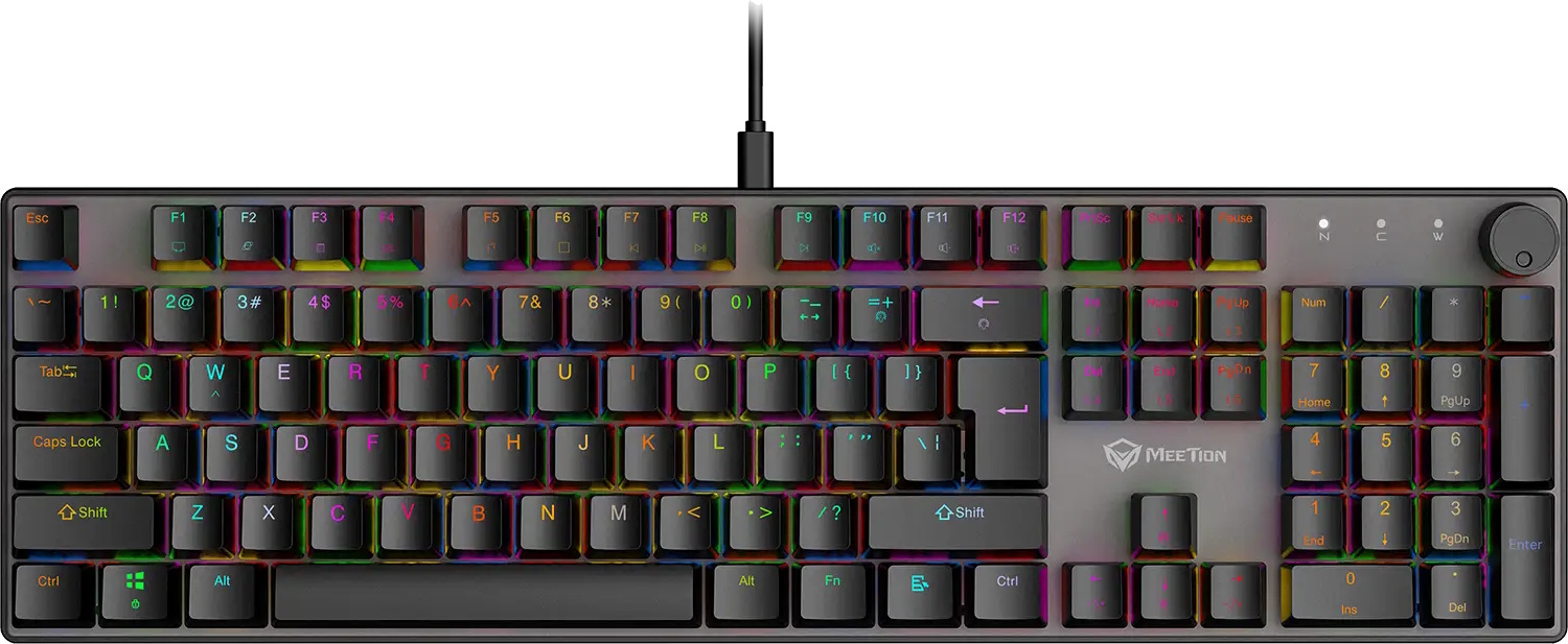 Клавіатура Meetion MK009 RD Black - зображення 1