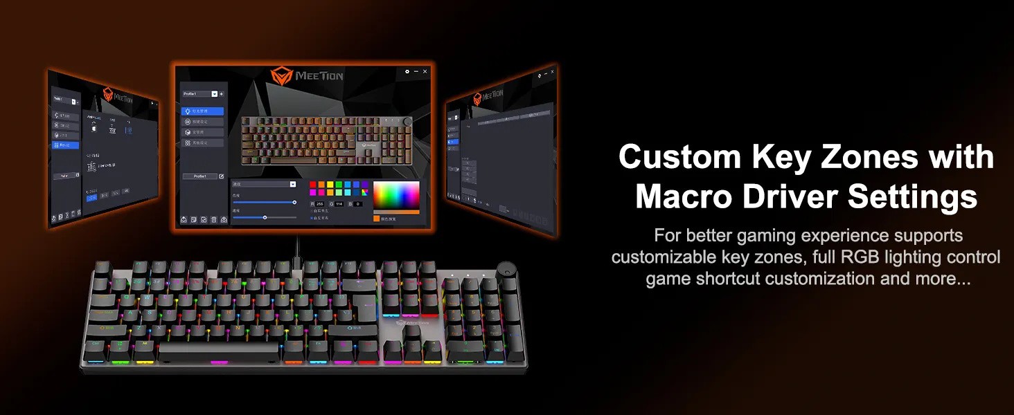 Клавіатура Meetion MK009 RD Black - зображення 13