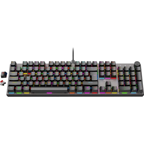 Клавіатура Meetion MK009 RD Black - зображення 4