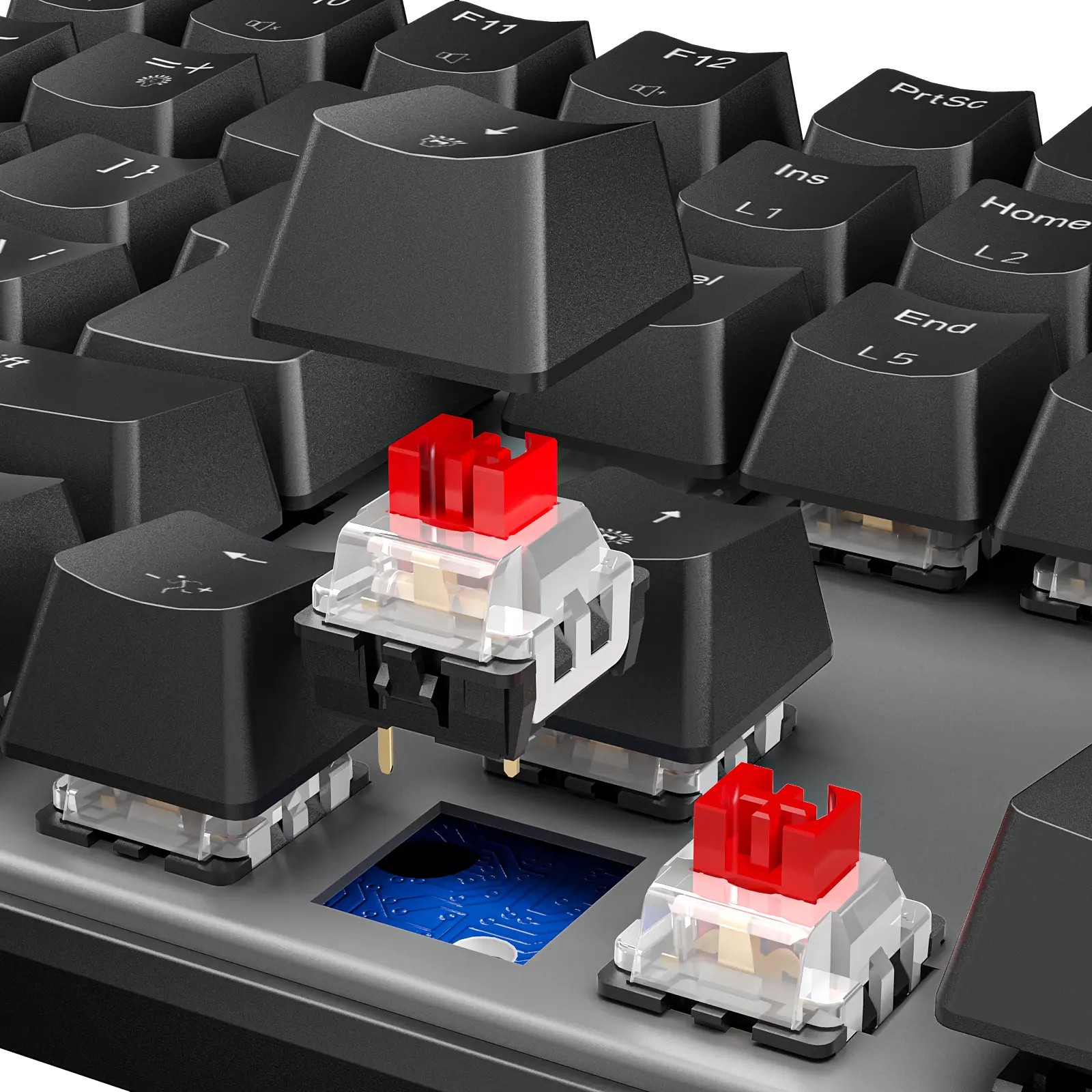 Клавіатура Meetion MK009 RD Black - зображення 8