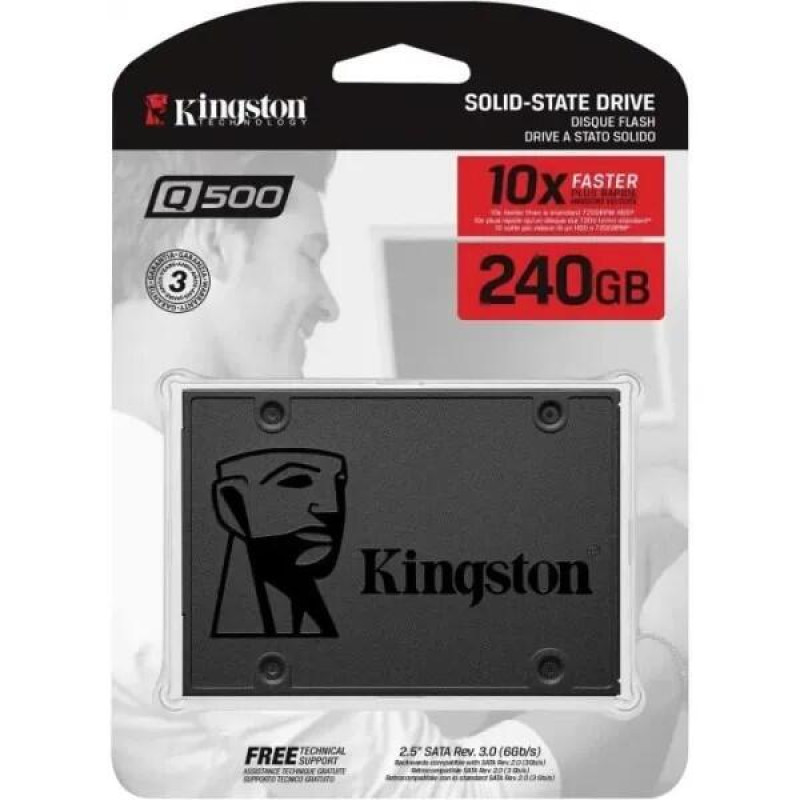 Накопичувач SSD 240GB Kingston Q500 (SQ500S37\/240G) - зображення 4