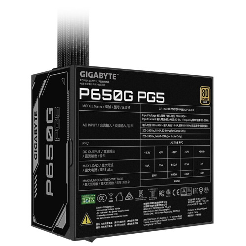 БЖ Gigabyte P650G PG5 650Вт - зображення 3