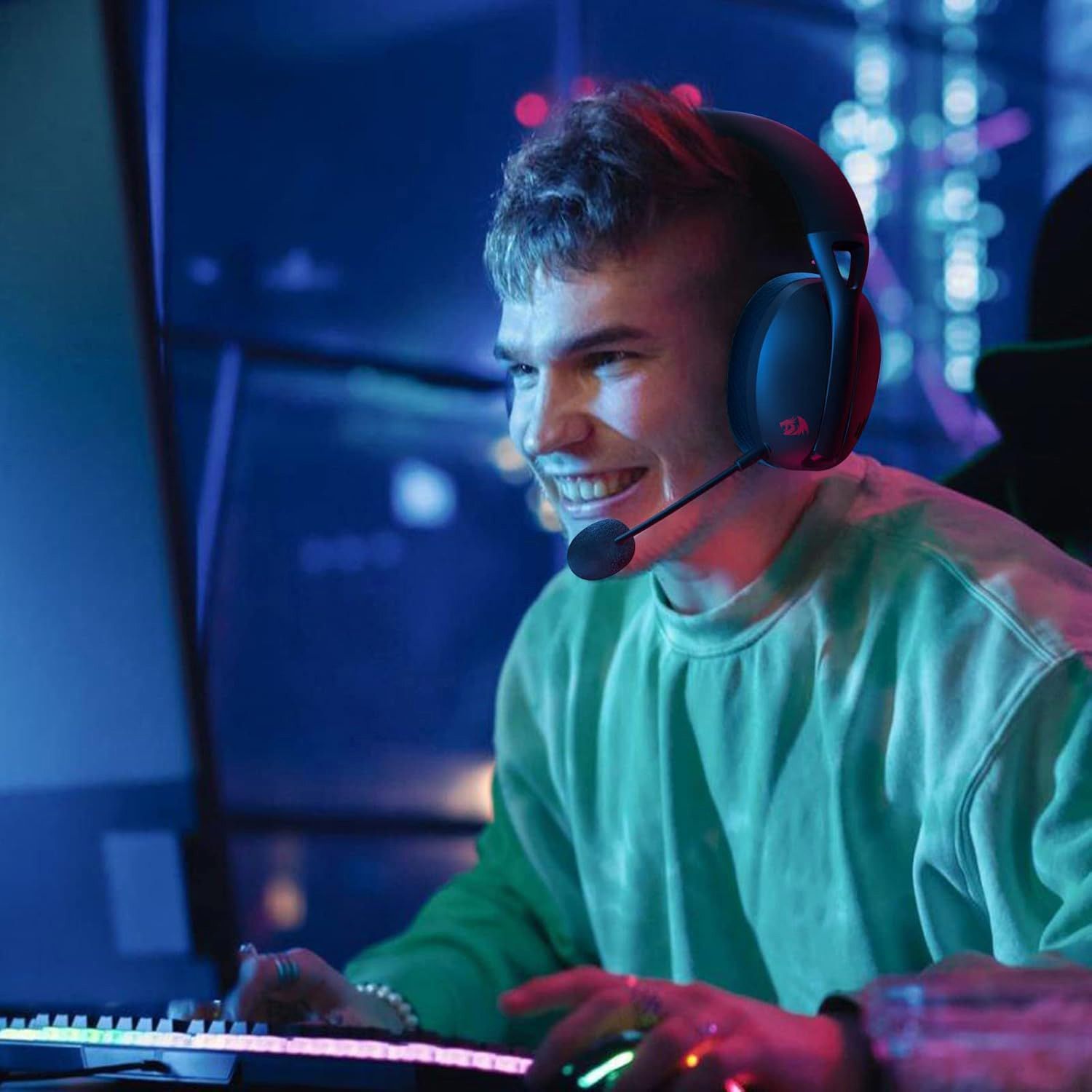 Безпровідна гарнітура Redragon H848 Bluetooth Black (71535) - зображення 5