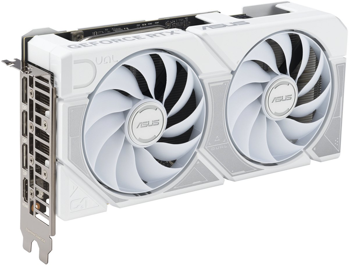Відеокарта GeForce RTX 5060 Ti 16 GDDR7 Asus DUAL OC WHITE (DUAL-RTX5060TI-O16G-WHITE) - зображення 4