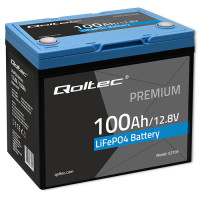 Акумуляторна батарея LiFePo4 Qoltec 12.8V-100Ah BMS (53705)