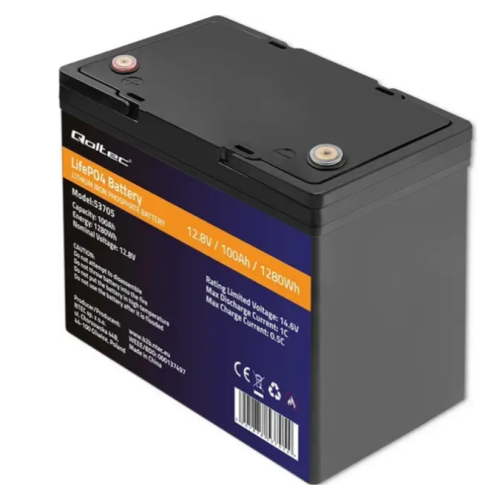 Акумуляторна батарея LiFePo4 Qoltec 12.8V-100Ah BMS (53705) - зображення 2