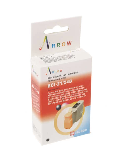 Картридж Arrow Canon BCI-21Bk\/BCI-24Bk Black (BCI21\/24B) - зображення 1