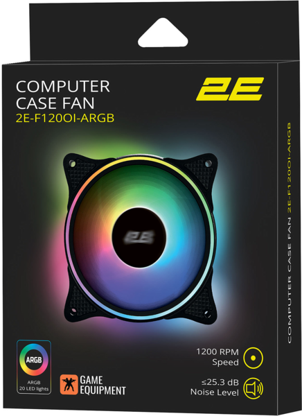 Вентилятор для корпусів 120 мм 2E Gaming Air Cool F120OI-ARGB - зображення 5
