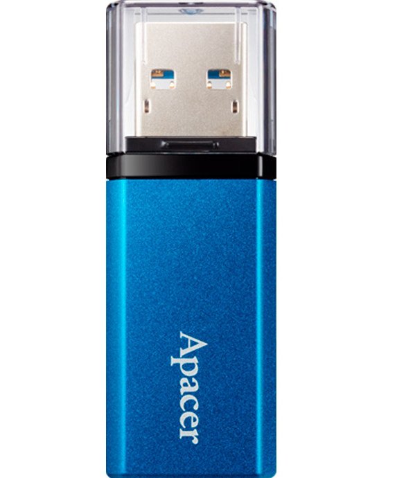 Флеш пам'ять USB 64 Gb Apacer AH25C Ocean Blue USB3.2, пластик\/метал - зображення 1