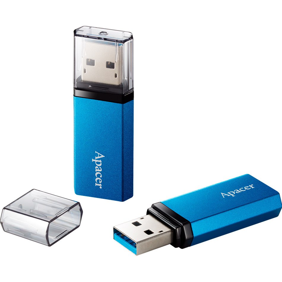 Флеш пам'ять USB 64 Gb Apacer AH25C Ocean Blue USB3.2, пластик\/метал - зображення 3