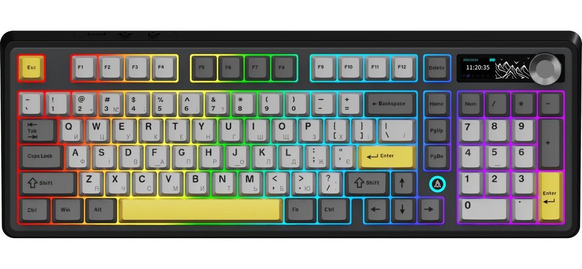 Клавіатура Ajazz AK980 V2 Maillard Switch Black (AK980-V2-M-BGY) - зображення 1