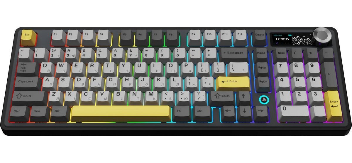 Клавіатура Ajazz AK980 V2 Maillard Switch Black (AK980-V2-M-BGY) - зображення 3