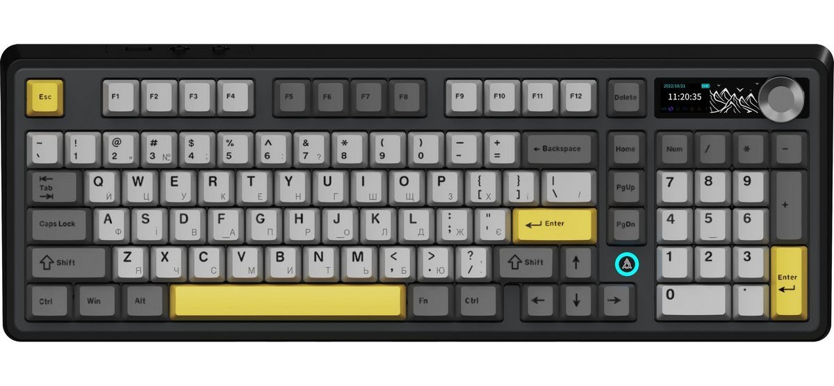 Клавіатура Ajazz AK980 V2 Maillard Switch Black (AK980-V2-M-BGY) - зображення 2