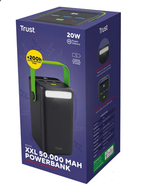 Батарея POWER BANK Trust Redoh XXL 50000mAh (25196) - зображення 5