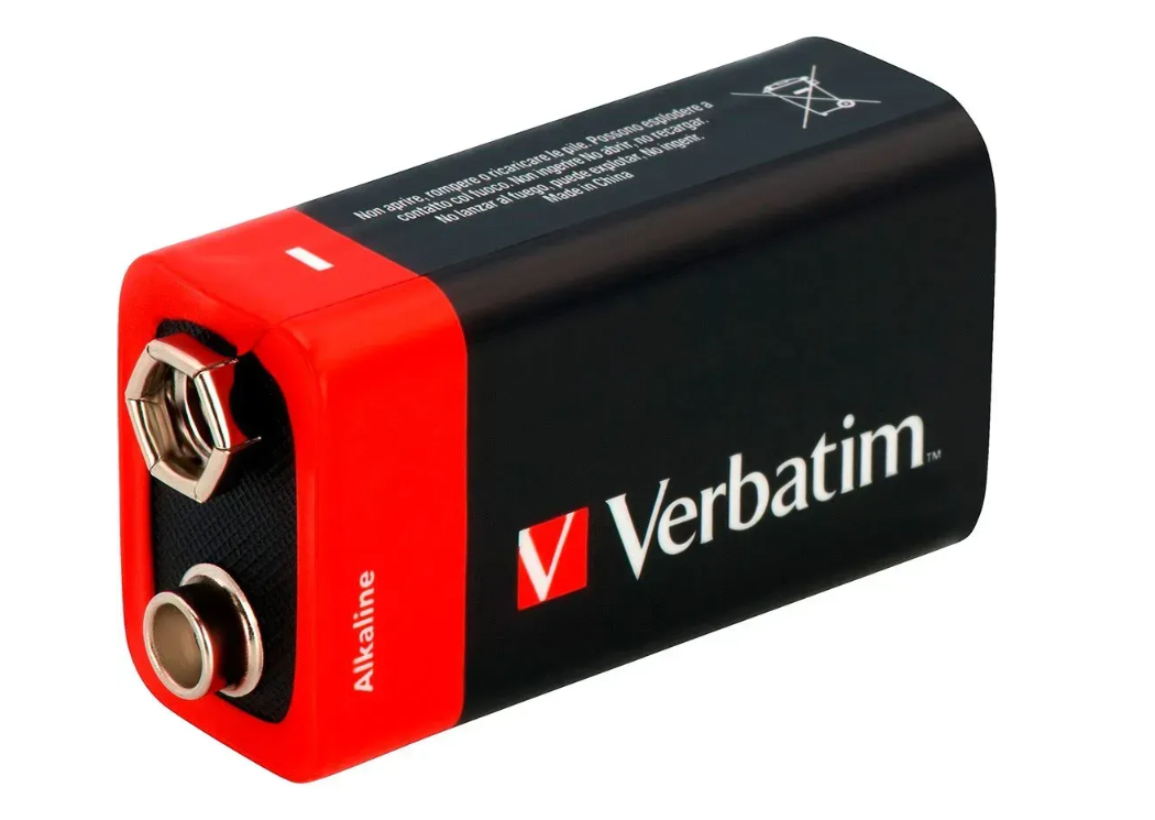 Батарейка Крона Verbatim Alcaline 6LR61 9V лужна - зображення 1