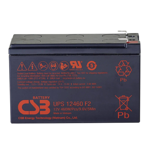 Акумуляторна батарея CSB 12V 9.0Ah AGM (UPS12460F2FR) - зображення 1
