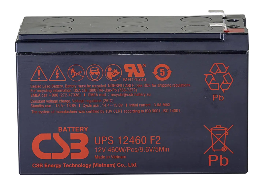 Акумуляторна батарея CSB 12V 9.0Ah AGM (UPS12460F2FR) - зображення 1