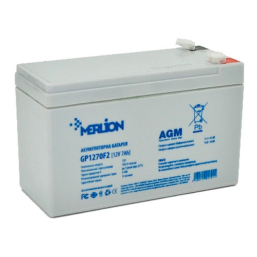 Акумуляторна батарея Merlion AGM GP1270F2 12V  7.0Ah - зображення 1