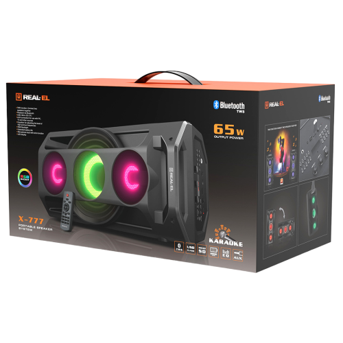Колонка портативна REAL-EL X-777 Black - зображення 7