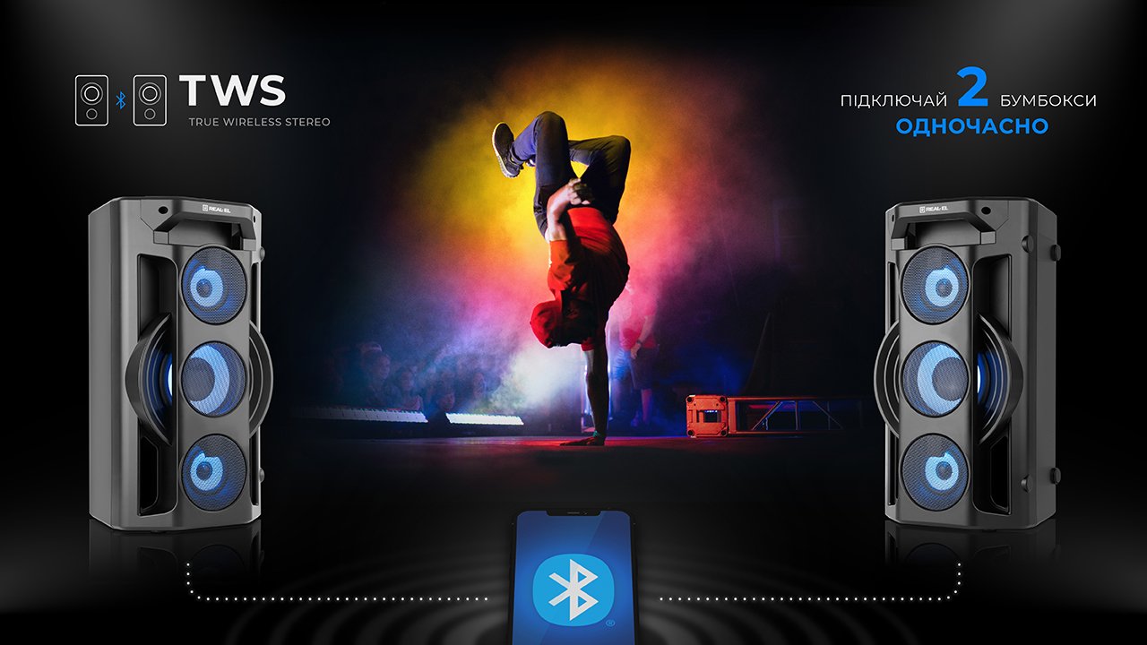 Колонка портативна REAL-EL X-777 Black - зображення 8