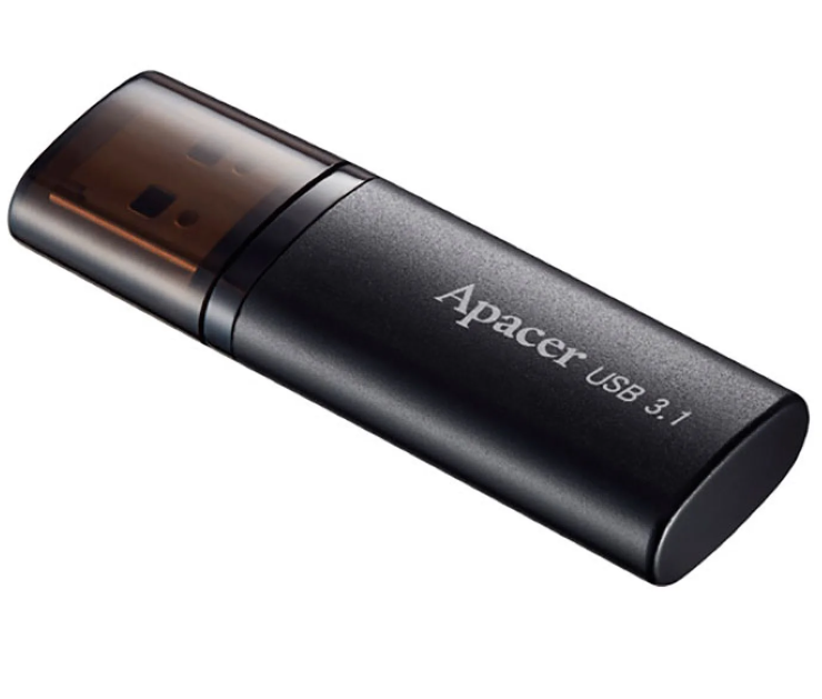 Флеш пам'ять USB 128Gb Apacer AH25B Black USB3.2 Gen 1, пластик\/метал - зображення 1