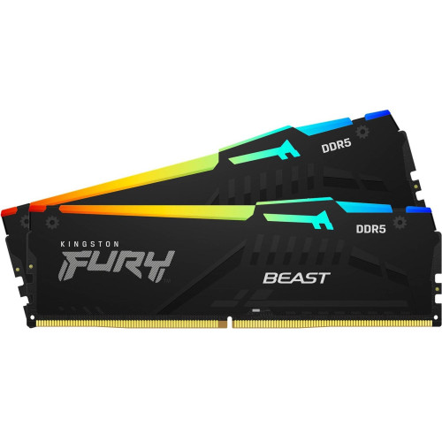 Пам'ять DDR5 RAM_64Gb (2x32Gb) 6000Mhz Kingston Fury Beast RGB EXPO (KF560C36BBEAK2-64) - зображення 2
