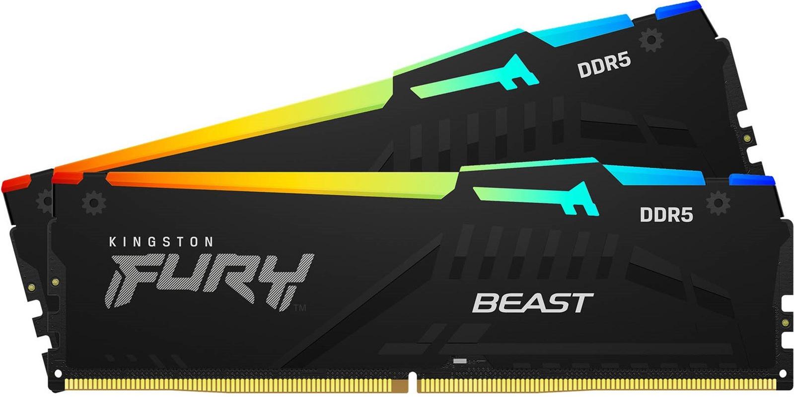 Пам'ять DDR5 RAM_64Gb (2x32Gb) 6000Mhz Kingston Fury Beast RGB EXPO (KF560C36BBEAK2-64) - зображення 2