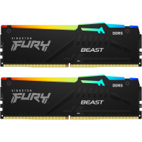Пам'ять DDR5 RAM_64Gb (2x32Gb) 6000Mhz Kingston Fury Beast RGB EXPO (KF560C36BBEAK2-64)