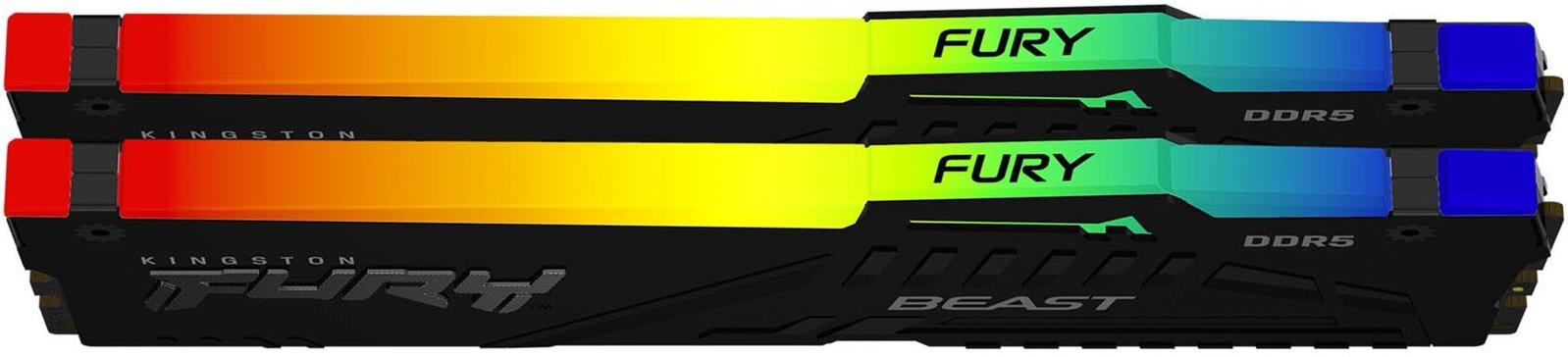 Пам'ять DDR5 RAM_64Gb (2x32Gb) 6000Mhz Kingston Fury Beast RGB EXPO (KF560C36BBEAK2-64) - зображення 4
