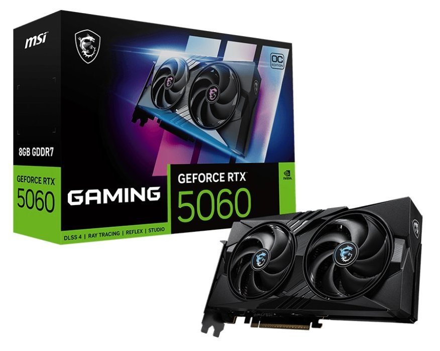 Відеокарта GeForce RTX 5060 8 GDDR7 MSI GAMING OC (RTX 5060 8G GAMING OC) - зображення 1