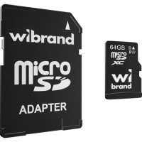MicroSDXC 64 Gb Wibrand class 10 UHS-I