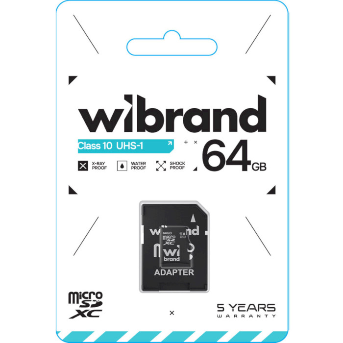 MicroSDXC 64 Gb Wibrand class 10 UHS-I - зображення 2