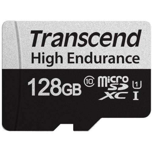 MicroSDXC 128 Gb Transcend High Endurance 350V Class 10, UHS-I U3, UHS-I U1, V30 - зображення 2