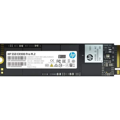 Накопичувач SSD NVMe M.2 512GB HP EX900 Pro (9XL76AA) - зображення 1