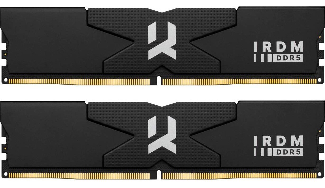 Пам'ять DDR5 RAM_64Gb (2x32Gb) 6000Mhz Goodram IRDM Black (IR-6000D564L30\/64GDC) - зображення 1