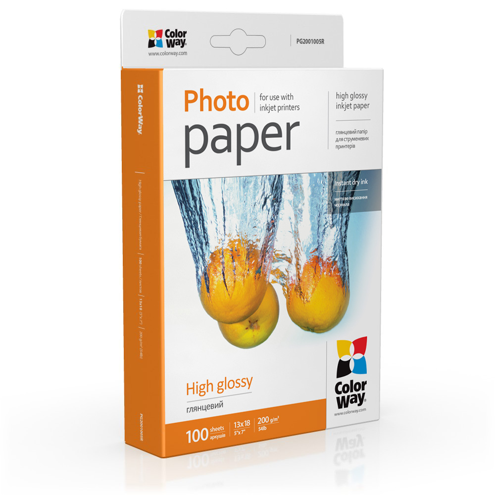 Фото-папір 13x18 ColorWay, глянець - зображення 1