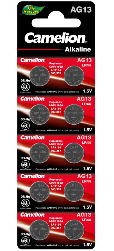 Батарейка AG13 \/ LR1154 \/ LR44 \/ V13GA Camelion Alkaline - зображення 1