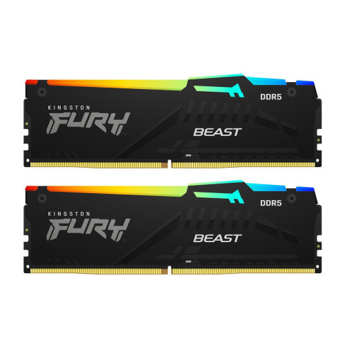 Пам'ять DDR5 RAM_32Gb (2x16Gb) 5600Mhz Kingston Fury Beast RGB EXPO (KF556C36BBEAK2-32) - зображення 1