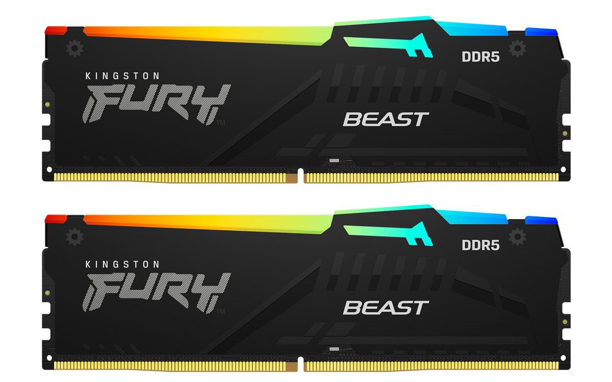 Пам'ять DDR5 RAM_32Gb (2x16Gb) 5600Mhz Kingston Fury Beast RGB EXPO (KF556C36BBEAK2-32) - зображення 1