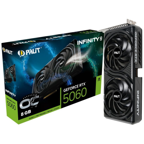 Відеокарта GeForce RTX 5060 8 GDDR7 Palit Infinity 2 OC (NE75060V19P1-GB2063L) - зображення 1