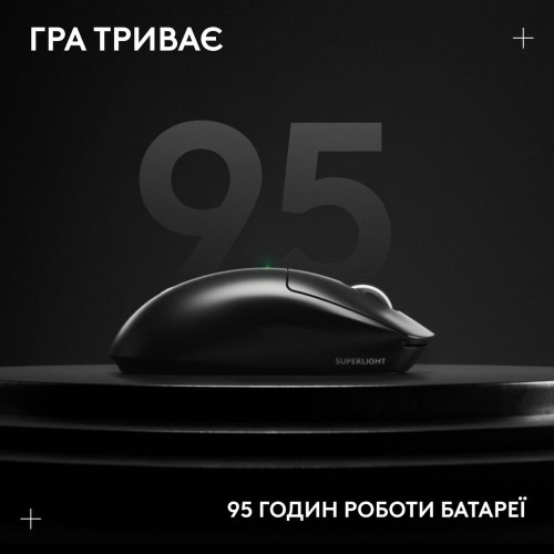 Мишка Logitech G Pro X Superlight 2 Lightspeed Wireless Black (910-006630) - зображення 9