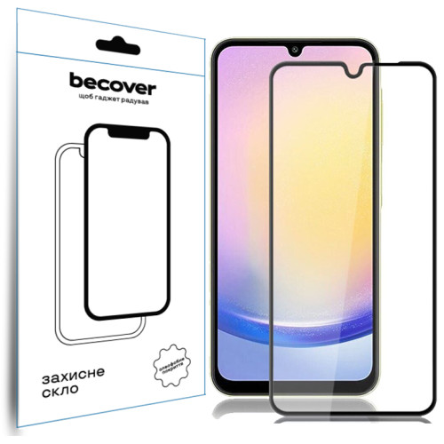 Захисне скло BeCover для Samsung Galaxy A26 SM-A266 Black - зображення 1