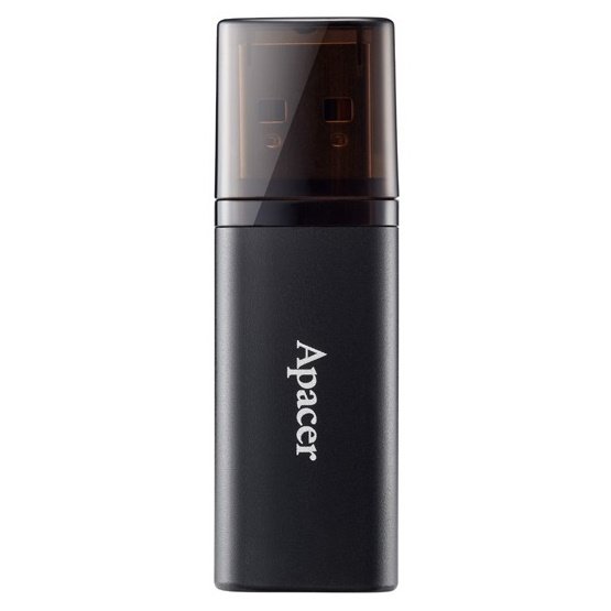 Флеш пам'ять USB 64 Gb Apacer AH25B Black USB3.2, пластик\/метал - зображення 1