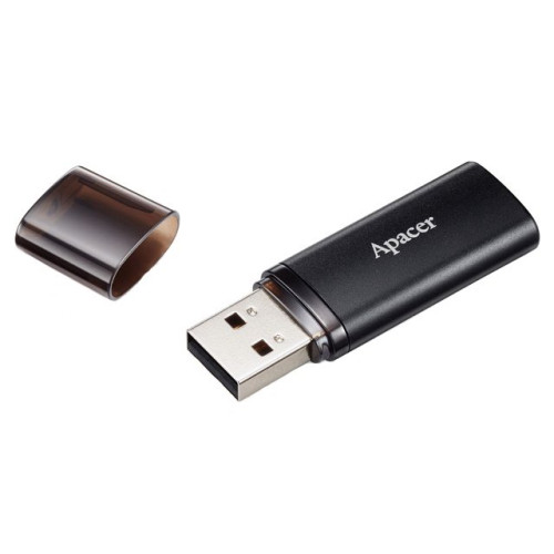 Флеш пам'ять USB 64 Gb Apacer AH25B Black USB3.2, пластик\/метал - зображення 3