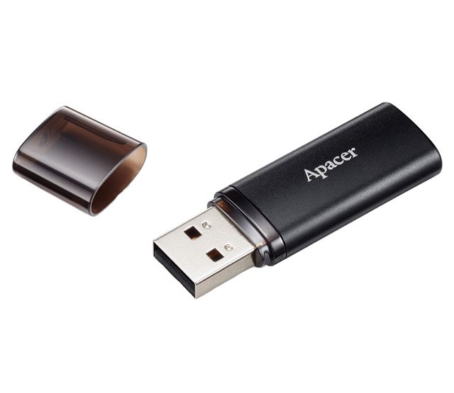 Флеш пам'ять USB 64 Gb Apacer AH25B Black USB3.2, пластик\/метал - зображення 3